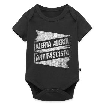 ALERTA ALERTA ANtiFAscIsTA ANTIFA - Body à manches courtes Premium Bébé - noir - Devant