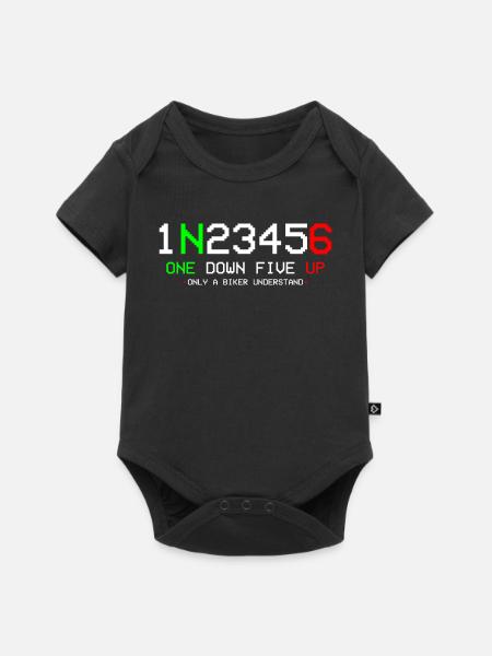 Motorrad 1N23456 - Baby Premium Kurzarmbody - Schwarz