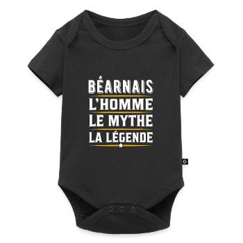 Béarnais l'homme le mythe la légende - Body à manches courtes Premium Bébé - noir - Devant