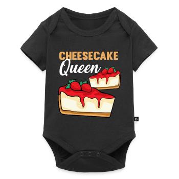 Cheesecake Queen - Baby Premium short-sleeve bodysuit - black - Front