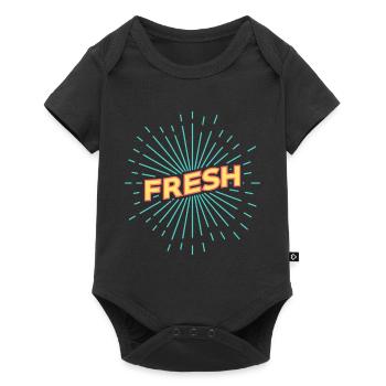 Fresh - Baby Premium short-sleeve bodysuit - black - Front