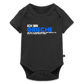 Je suis grec – Toujours la bonne chemise - Body à manches courtes Premium Bébé - noir - Devant