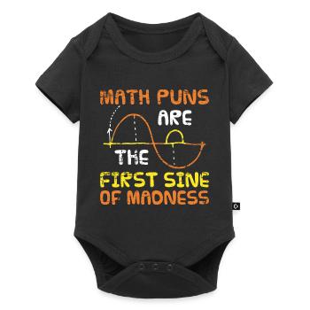 Mathe - Baby Premium Kurzarmbody - Schwarz - Vorne
