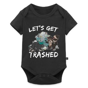 Ratons laveurs cadeau raton laveur - Body à manches courtes Premium Bébé - noir - Devant