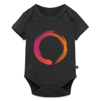 Zen Cirlce - Zen, Enso, Meditation, Buddhism - Baby Premium short-sleeve bodysuit - black - Front
