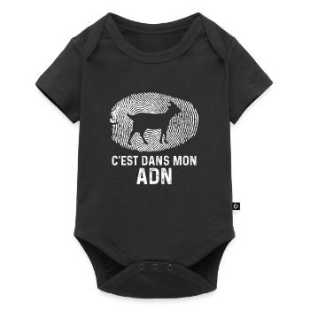 chèvre c'est dans mon adn - Body à manches courtes Premium Bébé - noir - Devant