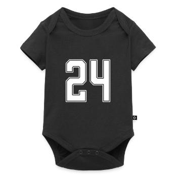 24 years jersey number 24 - Baby Premium short-sleeve bodysuit - black - Front