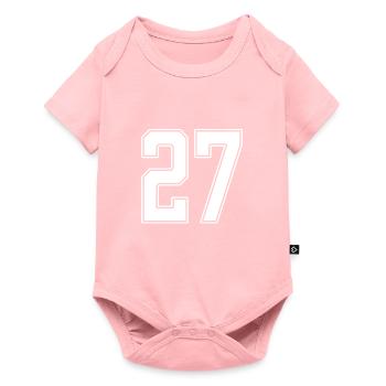 27 ans numéro maillot 27 - Body à manches courtes Premium Bébé - rose - Devant