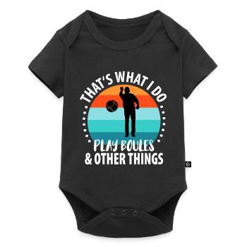 Boule Petanque Boccia Boules - Baby Premium short-sleeve bodysuit - black - Front