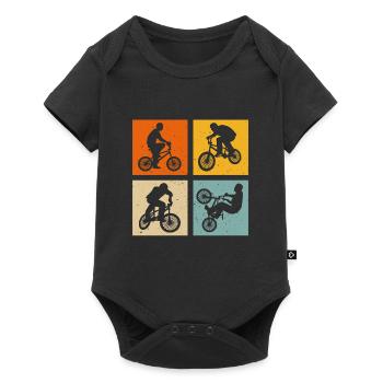 t-shirt rider BMX cadeau Vélo BMX - Body à manches courtes Premium Bébé - noir - Devant