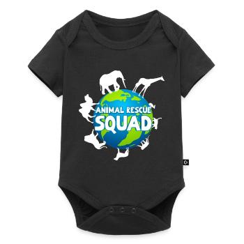 Animal Rescue Squad Saving Animals Animal Welfare - Baby Premium short-sleeve bodysuit - black - Front