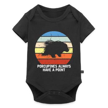 Porcupines Designs for Animal Lovers Rodent - Baby Premium short-sleeve bodysuit - black - Front