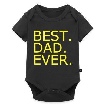 Best dad ever - Body à manches courtes Premium Bébé - noir - Devant