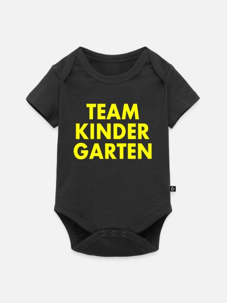 Team kindergarten - Baby Premium Kurzarmbody - Schwarz