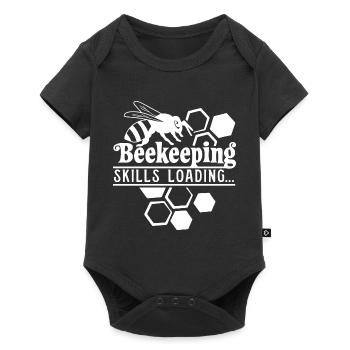 Beekeeping Skill Ironic Bee Keeper Honey - Baby Premium short-sleeve bodysuit - black - Front