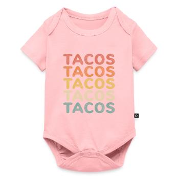 Retro tacos taco - Body à manches courtes Premium Bébé - rose - Devant