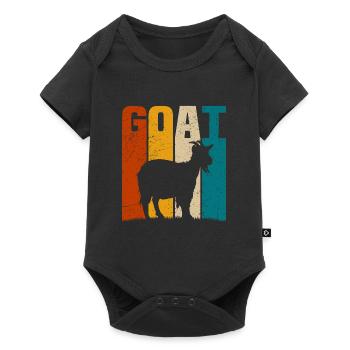 Ziege Ziege Ziege T-Shirt - Baby Premium Kurzarmbody - Schwarz - Vorne