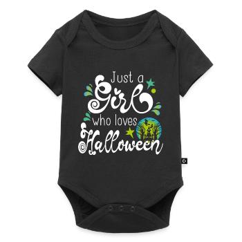 Halloween Witch Green Girl November Gift Cadeau - Body à manches courtes Premium Bébé - noir - Devant