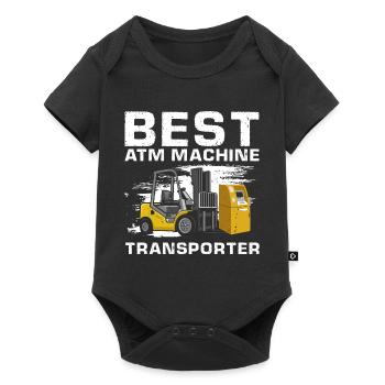 Warehouse drivers and warehouse workers for forklifts - Baby Premium short-sleeve bodysuit - black - Front