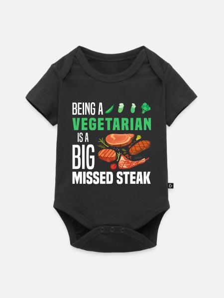 BBQ - Baby Premium Kurzarmbody - Schwarz