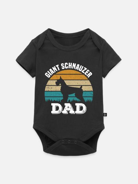 Schnauzer Hunderasse - Baby Premium Kurzarmbody - Schwarz