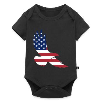 Aigle d’Amérique - Body à manches courtes Premium Bébé - noir - Devant