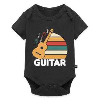 Learn to play the guitar - Baby Premium short-sleeve bodysuit - black - Front