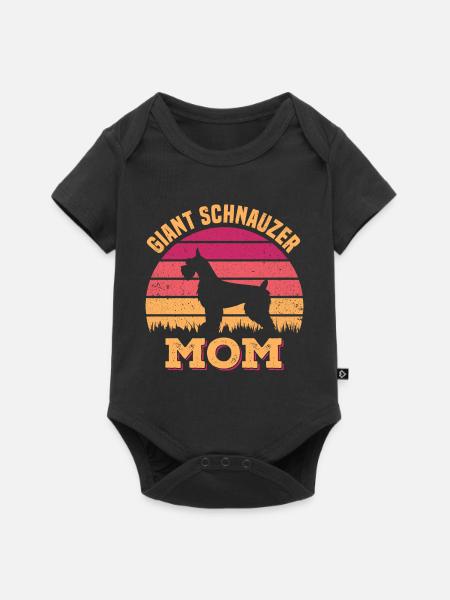 Schnauzer - Baby Premium Kurzarmbody - Schwarz