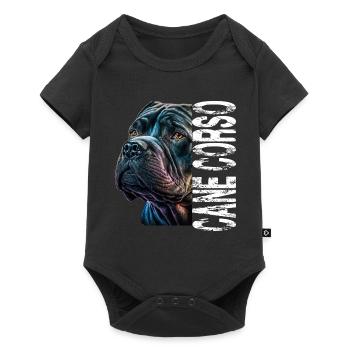 Cane Corso für einen Cane Corso Besitzer - Baby Premium Kurzarmbody - Schwarz - Vorne