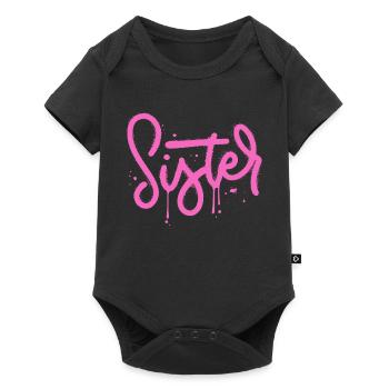 Sis - Baby Premium short-sleeve bodysuit - black - Front