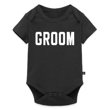 Groom Cool Matching Couple Wedding Party Mariage - Body à manches courtes Premium Bébé - noir - Devant