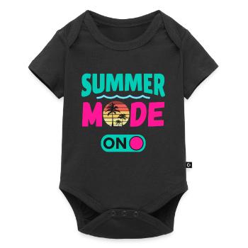 Summer Mode On - Baby Premium short-sleeve bodysuit - black - Front