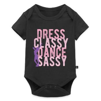 Breakdancing Tanzen für Tänzer - Baby Premium Kurzarmbody - Schwarz - Vorne