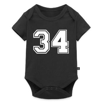 34 - Baby Premium short-sleeve bodysuit - black - Front