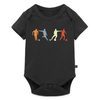 Soccer Player Drawing - Baby Premium short-sleeve bodysuit - black - Front