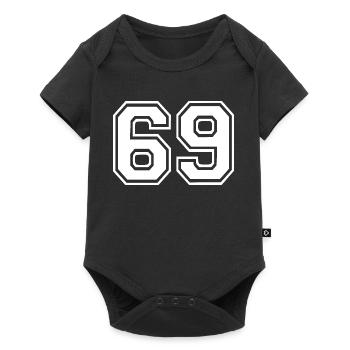 69 - Baby Premium Kurzarmbody - Schwarz - Vorne