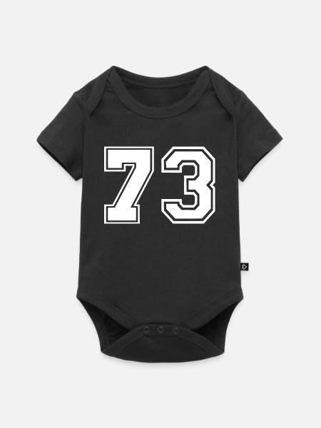 73 - Baby Premium Kurzarmbody - Schwarz