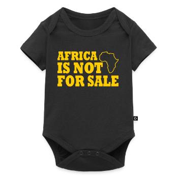 africa is not for sale - Baby Premium short-sleeve bodysuit - black - Front
