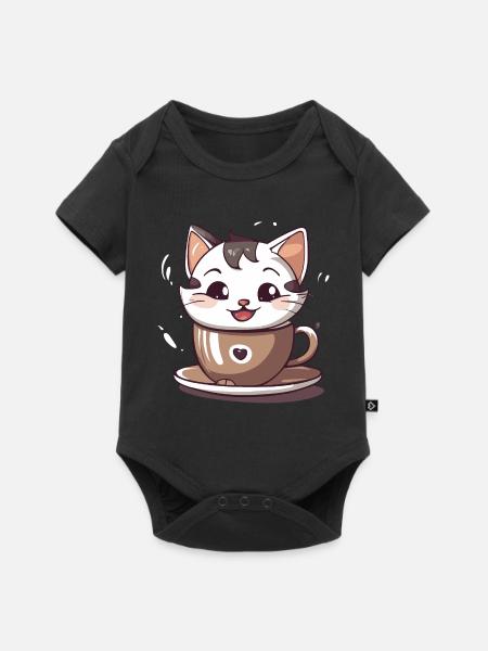 Chatcolate #1 - Baby Premium Kurzarmbody - Schwarz