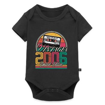 2006 year of birth 18th birthday - Baby Premium short-sleeve bodysuit - black - Front