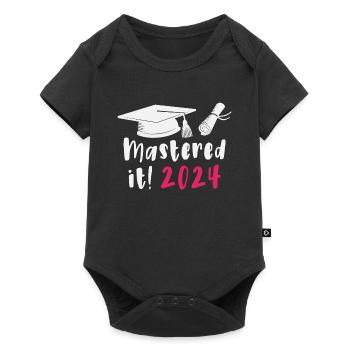 Mastered 2024 Diplôme de Master Diplômé 2024 - Body à manches courtes Premium Bébé - noir - Devant