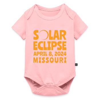 Solar Eclipse 2024 Missouri - Baby Premium short-sleeve bodysuit - rose - Front