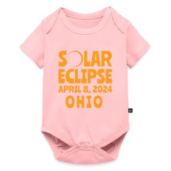 Solar Eclipse 2024 Ohio - Baby Premium short-sleeve bodysuit - rose - Front