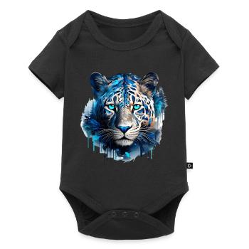 Jaguar - Baby Premium Kurzarmbody - Schwarz - Vorne
