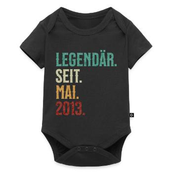 Legendär. Seit. Mai. 2013. Retro Birthday - Baby Premium Kurzarmbody - Schwarz - Vorne
