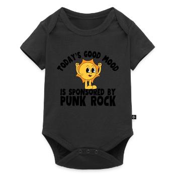 Cute Retro Vintage Funny Punk Rock - Baby Premium Kurzarmbody - Schwarz - Vorne