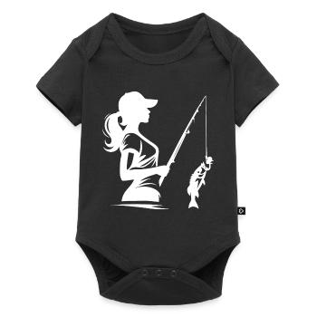 Fitted silhouette, cool design for women - Baby Premium short-sleeve bodysuit - black - Front