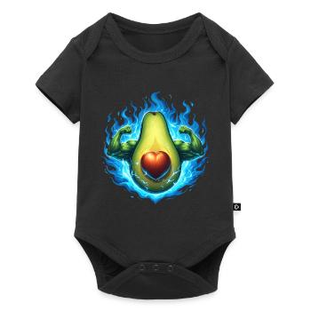 Avocat fort - Body à manches courtes Premium Bébé - noir - Devant