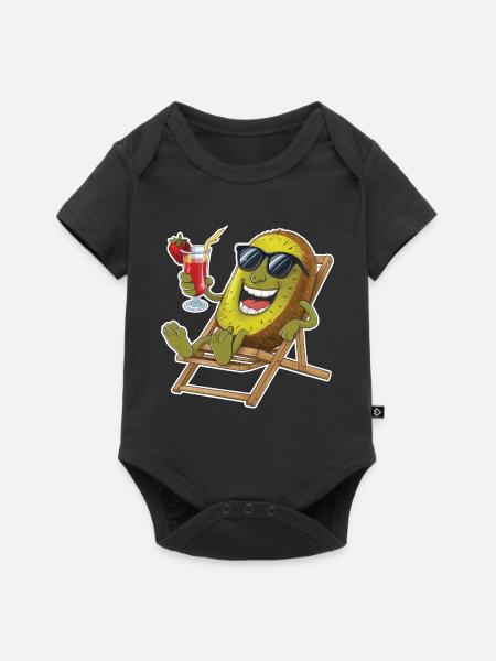 Kiwi - Baby Premium Kurzarmbody - Schwarz