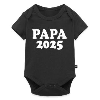 Papa 2025 - Body à manches courtes Premium Bébé - noir - Devant